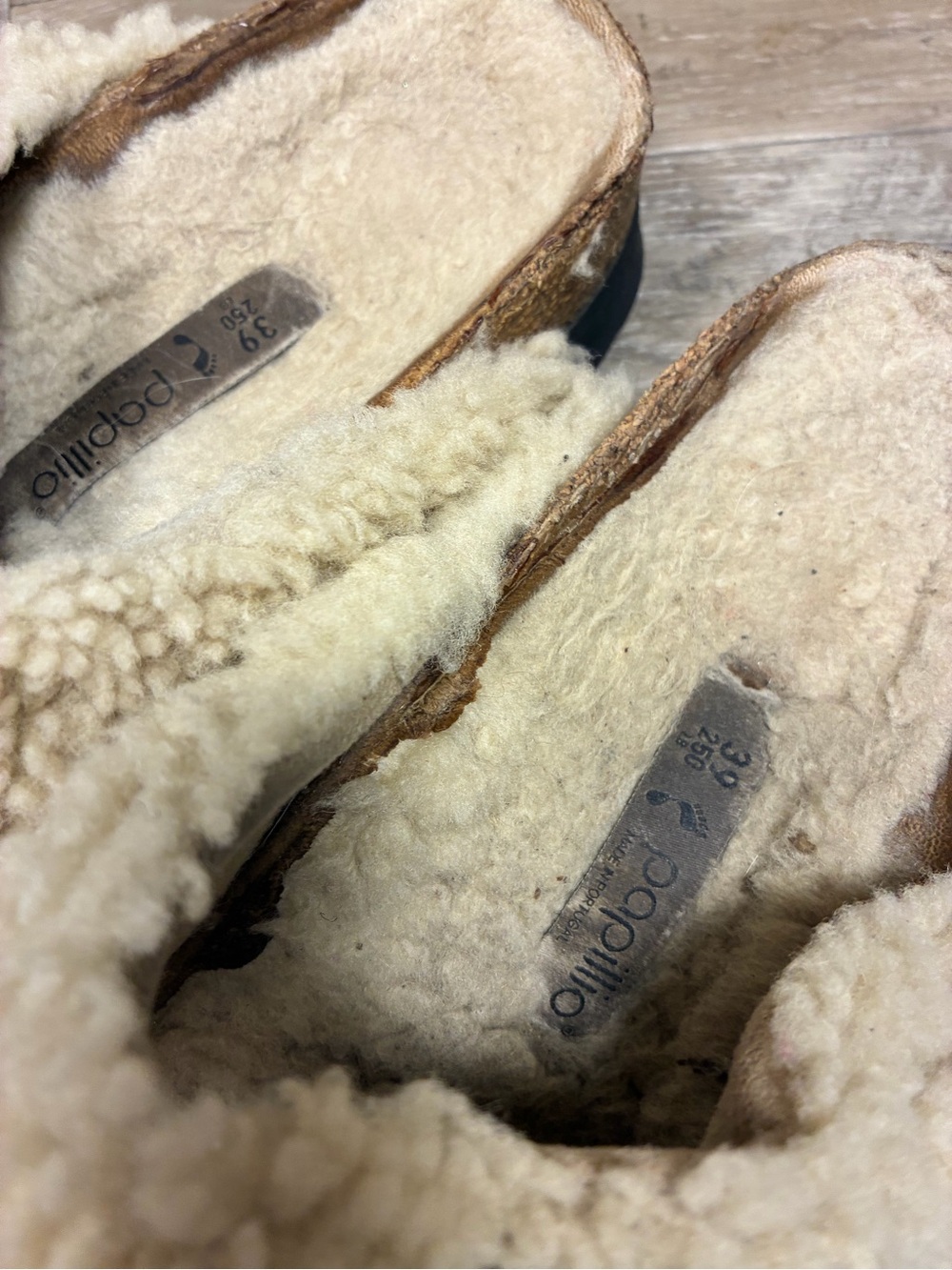 Birkenstock Papillio Big Buckle Shearling Teddy Arizona Sandals - Picture 3 of 11